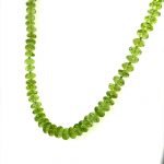 22K Gold Graduated Peridot Beads Necklace