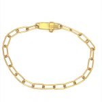 22k Gold Handmade Long Links Bracelet