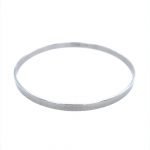 Platinum Hammered Bangle Bracelet