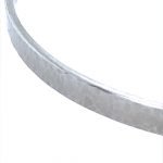 Platinum Hammered Bangle Bracelet