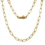 22 Karat Gold Handmade Long Links Chain