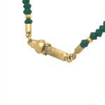 22 Karat Gold Nephrite Beads Necklace