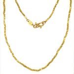 22 Karat Gold Nugget Beads Necklace