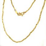 22 Karat Gold Nugget Beads Necklace