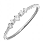 14k White Gold Diamond Ring