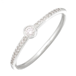14k White Gold Diamond Ring
