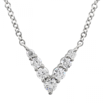 14k White Gold Diamond Necklace
