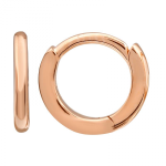 14k Rose Gold Eternity Mini Round Huggie Earrings
