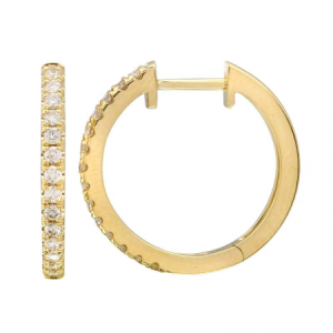 14k 2mm Square Tube Hoop Earrings