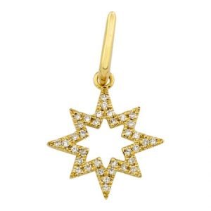 14k Yellow Gold Opal Diamond Necklace