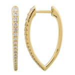 14k Yellow Gold Diamond Earrings