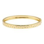 14k Yellow Gold Diamond Bangle