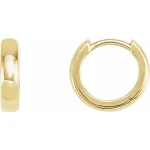 14K Yellow Hoop Huggie Earrings