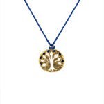 22K Gold Hammered Tree of Life Necklace