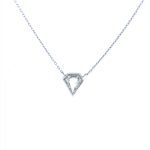 Platinum Framed Diamond Necklace