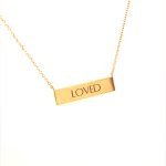 14K Yellow Gold Loved Necklace