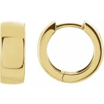 14K Yellow Hinged Hoop Earrings