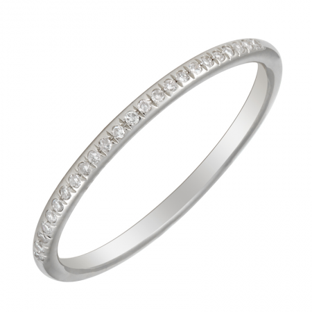 14k White Gold Diamond Ring