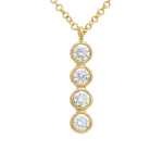 14k Yellow Gold Diamond Necklace