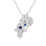 14k White Gold Diamond Necklace