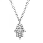 14k White Gold Diamond Necklace