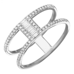 14k White Gold Diamond Ring