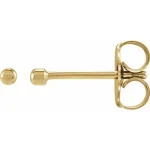 14K Yellow 1 Bead Bead Earrings