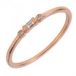 14k Rose Gold Diamond Ring