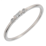 14k White Gold Diamond Ring