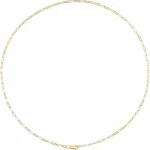 14K Yellow  Paperclip-Style Chain