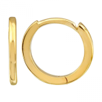 14k Yellow Gold Eternity Mini Round Huggie Earrings