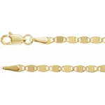 14K Yellow 2.7 mm Mirror 18″ Chain