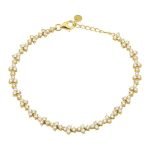 14k Yellow Gold Trio Diamond Bracelet