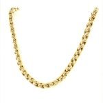 14K Yellow Gold Fancy Links Light Weight Chain