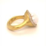 22K Gold South Sea Pearl Cocktail Ring