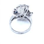 14KW Gold Diamond Sapphire Cocktail Ring