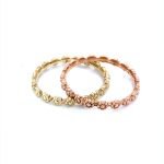14KR Gold Flower Stacking Ring
