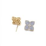 Diamond Clover Earrings