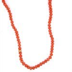 22K Gold Coral Bead Necklace