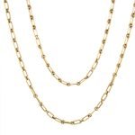 22 Karat Gold Handmade Round & Oval Links Chain