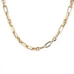 14KY Gold Fancy Links Light Weight Unisex Chain