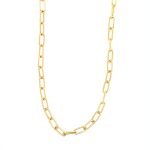 22K Gold Unisex Long Oval Links Chain