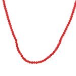 22K Gold Coral Bead Necklace
