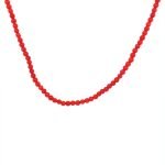 22K Gold Coral Bead Necklace