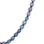 14KW Gold Black Freshwater Pearl Necklace