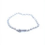 18KW Gold Graduated Diamond Line Bracelet