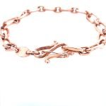 14KR Gold Unisex Longated Links Bracelet