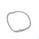 Sterling Silver Antiquated Bismark Chain Bracelet