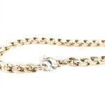 14KY Gold Braided Links Light Weight Unisex Bracelet