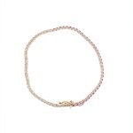 14KY Gold Diamond and Ruby Bracelet